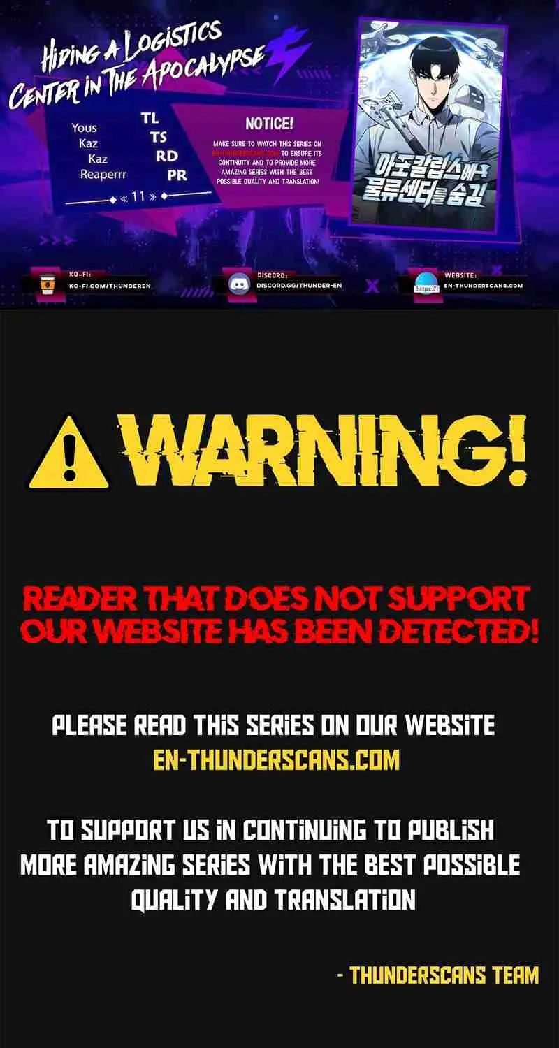 Hiding a Warehouse in the Apocalypse Ch. 11 – page 1