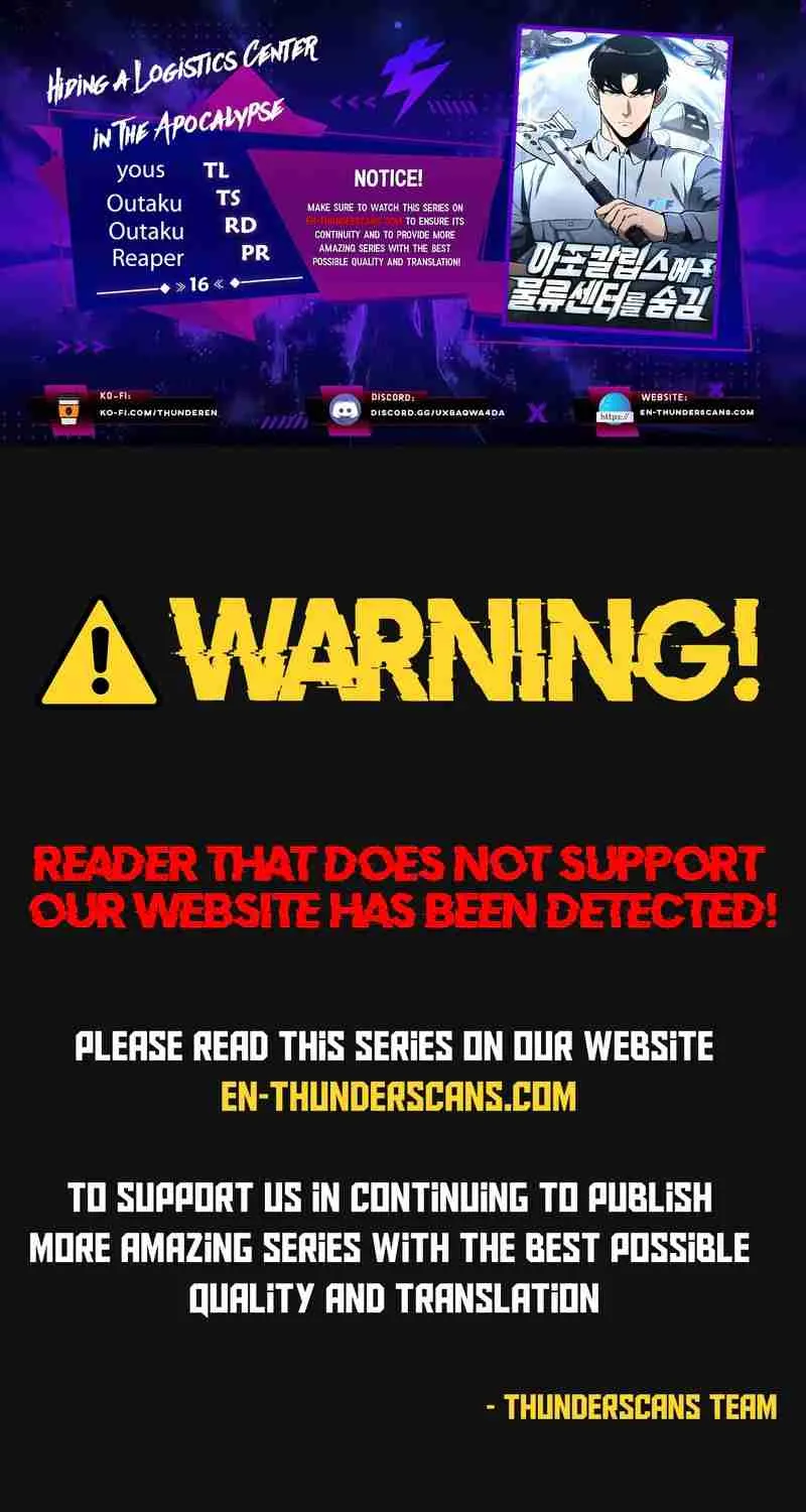 Hiding a Warehouse in the Apocalypse Ch. 16 – page 1